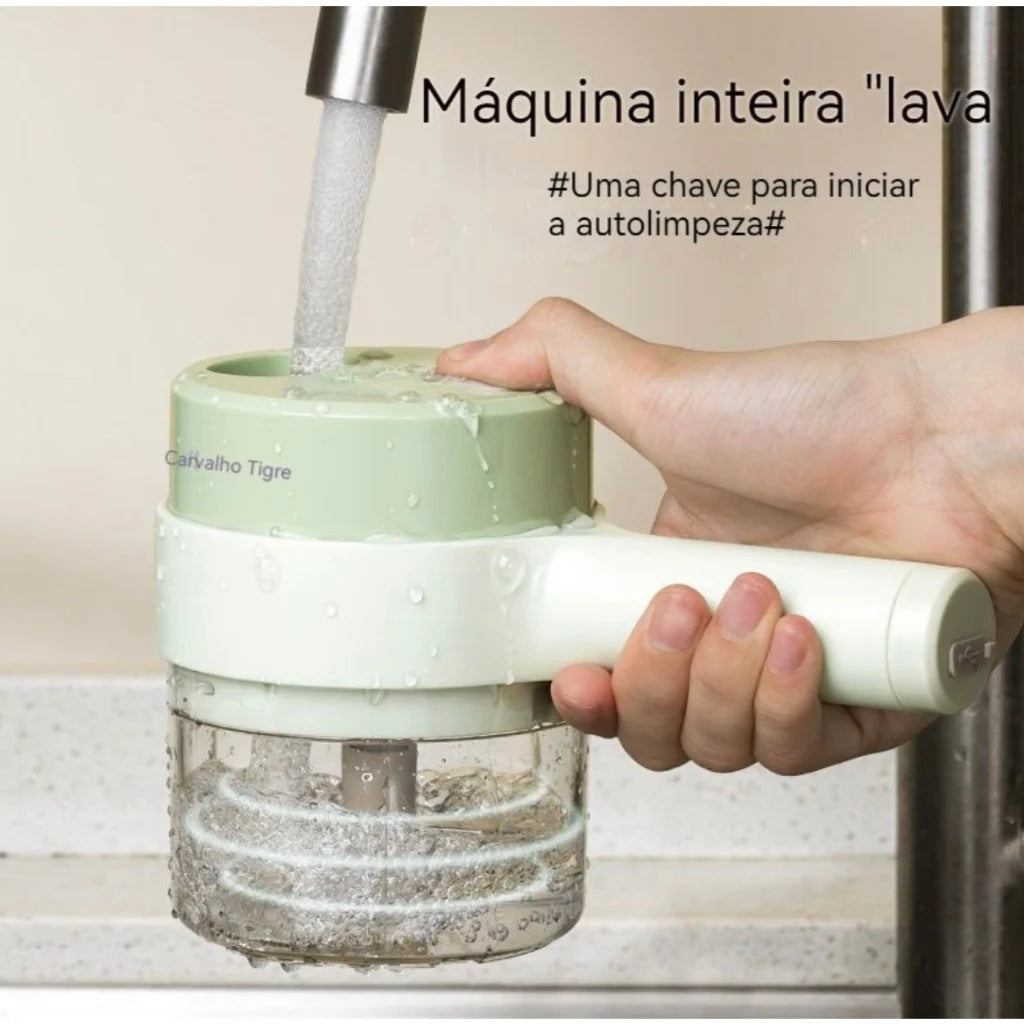 Cortador Triturador Elétrico Multifuncional Aço Inoxidável