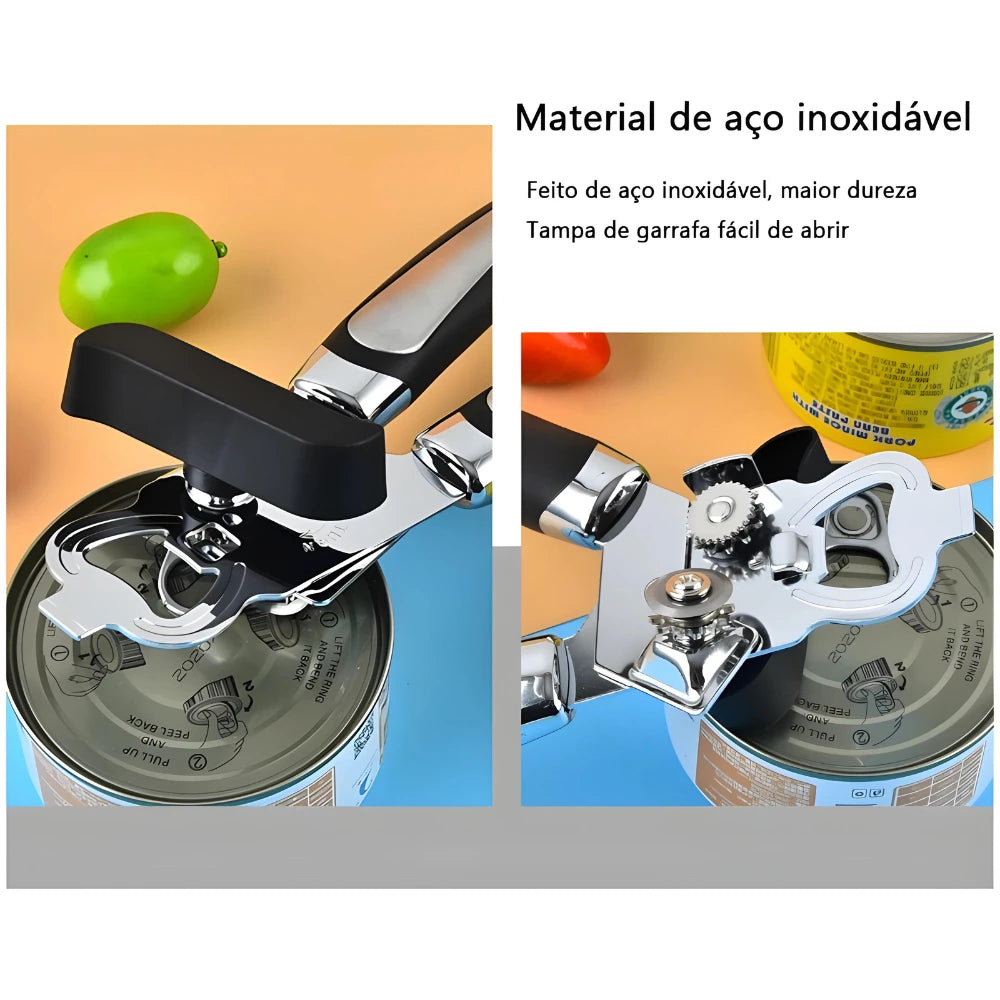 ABRIDOR DE LATAS E GARRAFAS PROFISSIONAL 3 EM 1
