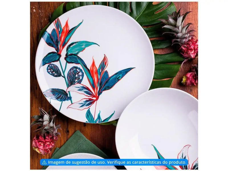 Conjunto de Jantar e Jogo de Chá - 30 Peças