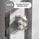 Suporte de parede para temperos de cozinha, sem necessidade de perfuração – cesta organizadora.