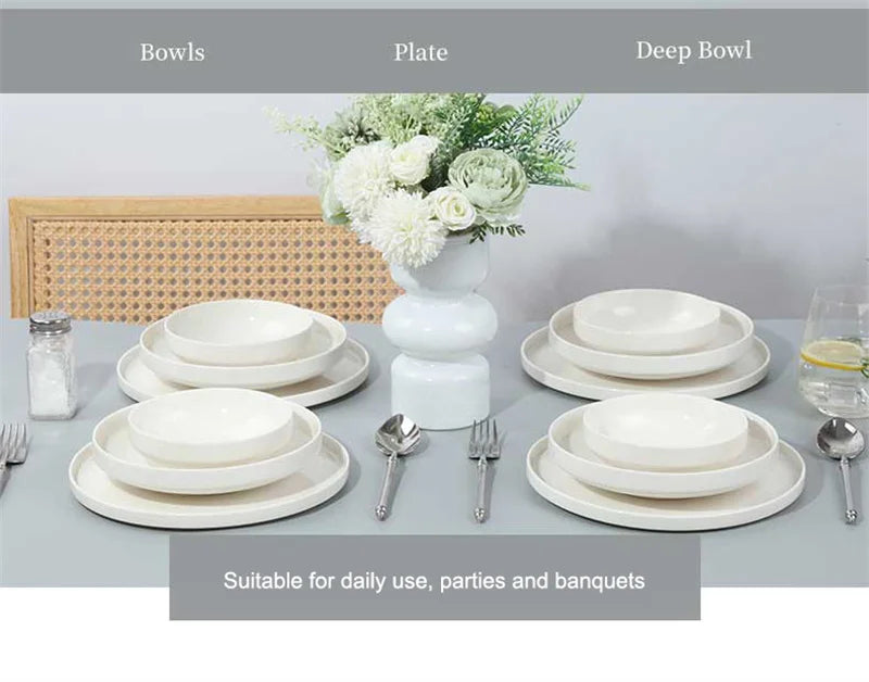 Conjuntos de louças de porcelana - 12 peças