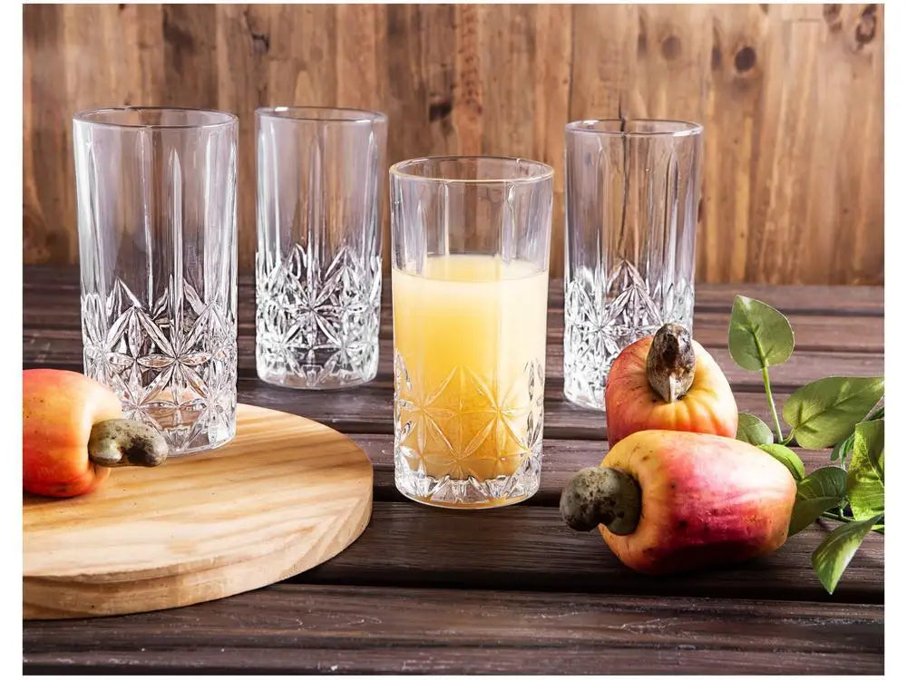 Conjunto de Copos de Vidro Haus – 6 Peças - 350 mL