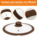 Conjunto de Panelas Antiaderentes de Cerâmica 10 Peças – Indução Rome Brown Plus
