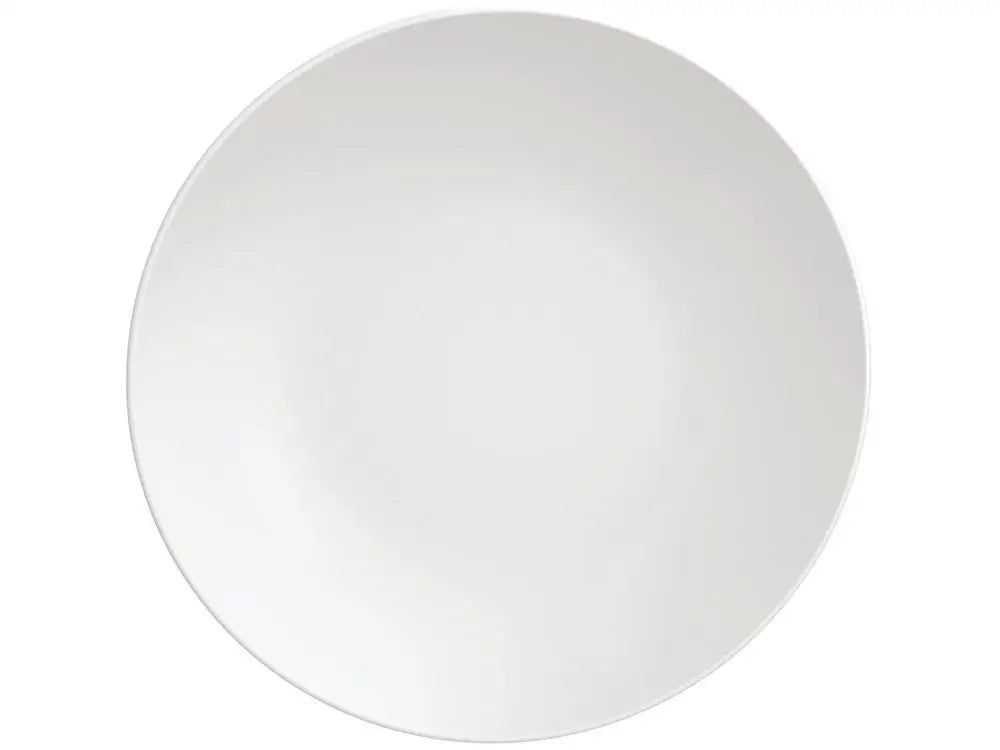 Jogo de Pratos Redondo de Porcelana Branco