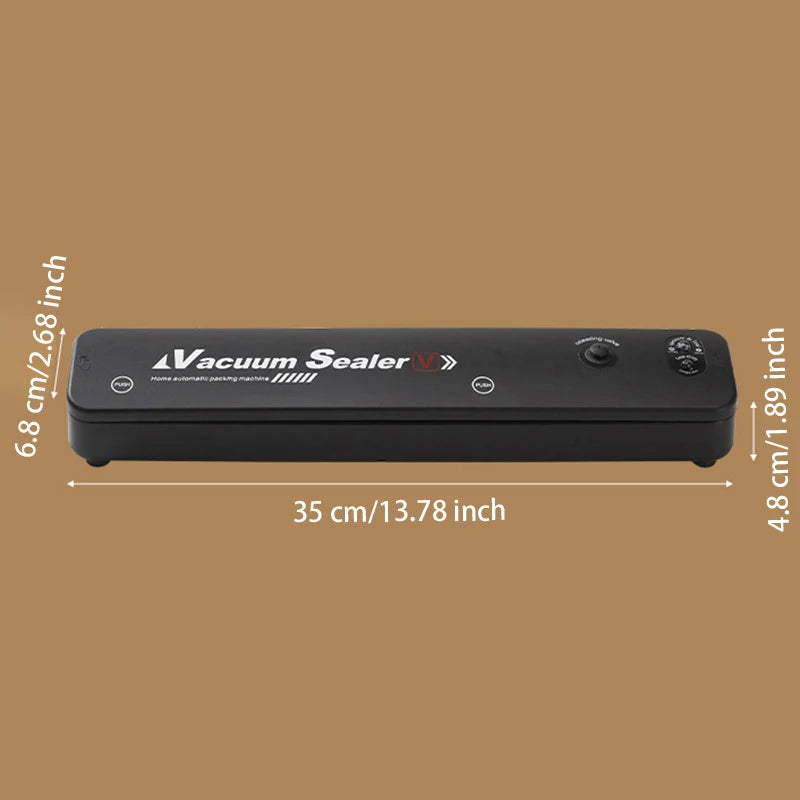 Seladora a Vácuo Elétrica Portátil para Embalagem de Alimentos Residencial