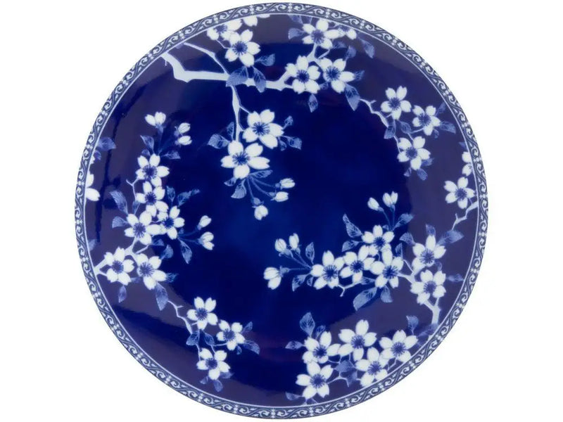 Aparelho de Jantar, Sobremesa e Chá Tramontina Umeko Azul Redondo em Porcelana – 20 Peças