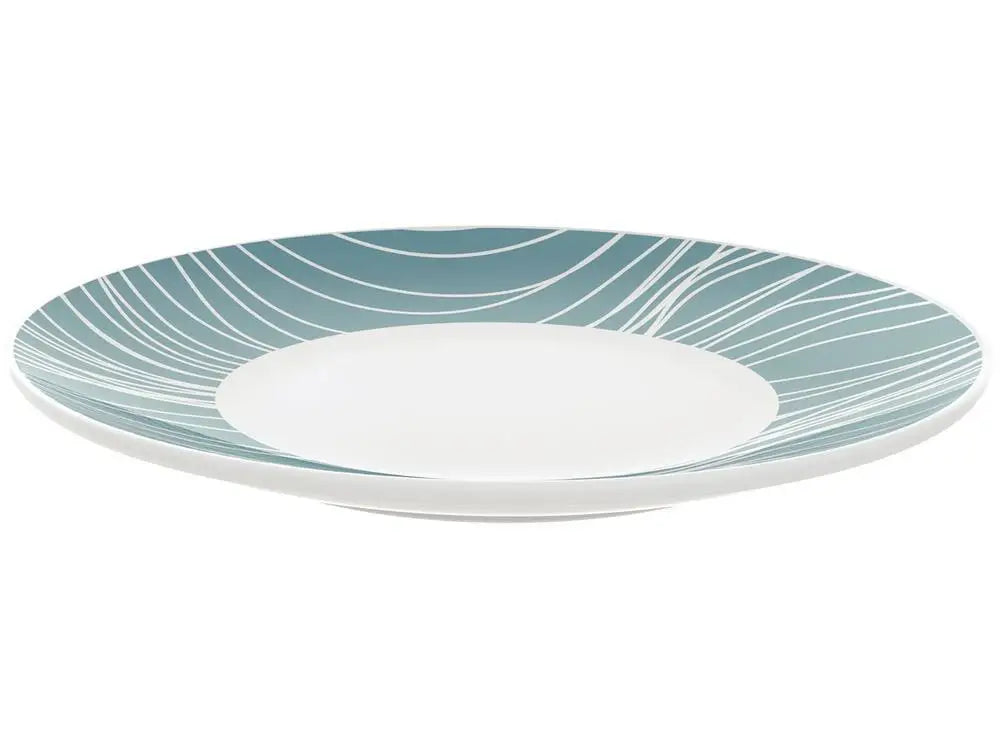 Jogo de Pratos Redondo de Porcelana Verde