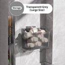 Suporte de parede para temperos de cozinha, sem necessidade de perfuração – cesta organizadora.